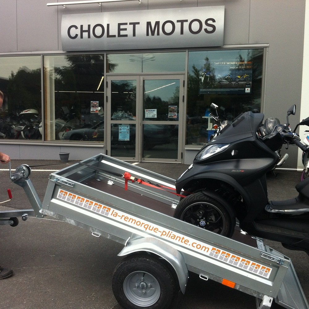 Remorque porte scooter 3 roues