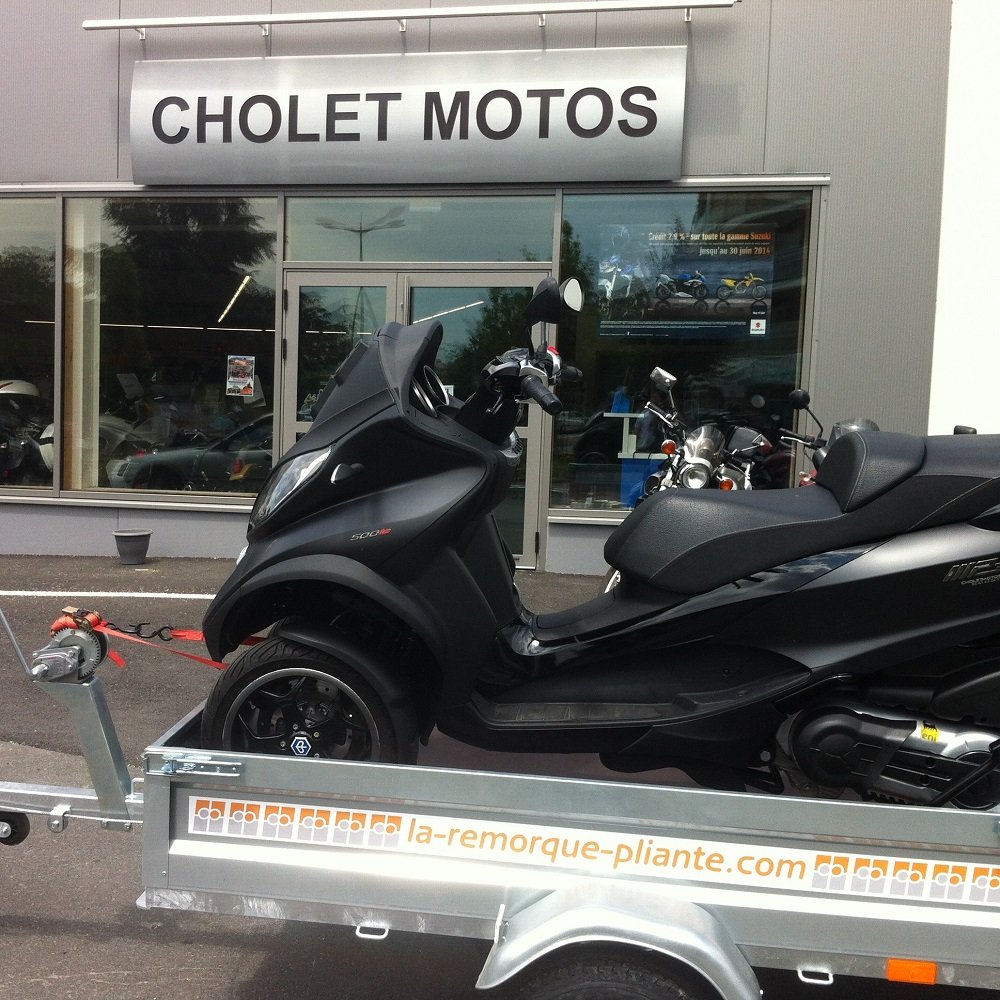 Remorque porte scooter 3 roues