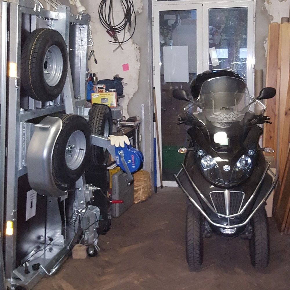 Remorque porte scooter 3 roues